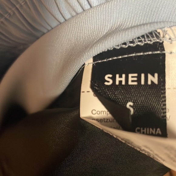 SHEIN Mens small casual sky blue pants with drawstring - Picture 3 of 3